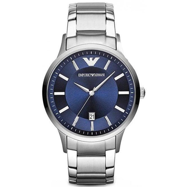 Emporio Armani Renato Men's Blue Dial Watch AR2477 - WatchStatus Ltd