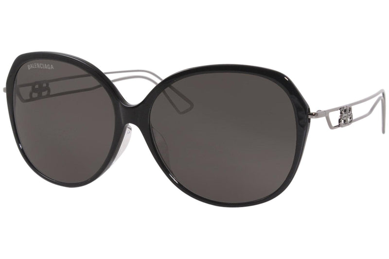 Balenciaga BB0058SK-001 Ladies Oval Black Sunglasses - WatchStatus Ltd