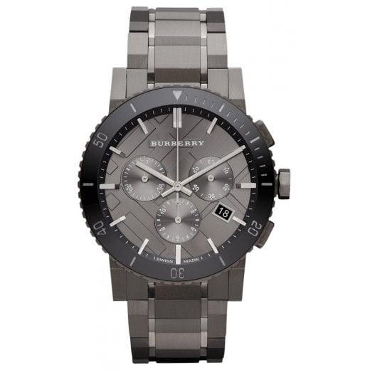 Burberry The City Men's Watch Gunmetal Chronograph BU9381 - WatchStatus Ltd