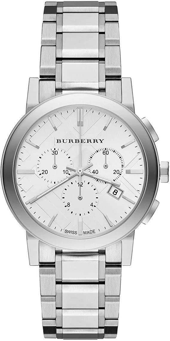 Burberry The City Watch Silver Chronograph BU9750 - WatchStatus Ltd