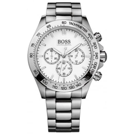 BOSS Ikon Men's Watch Silver Chronograph HB1512962 - WatchStatus Ltd