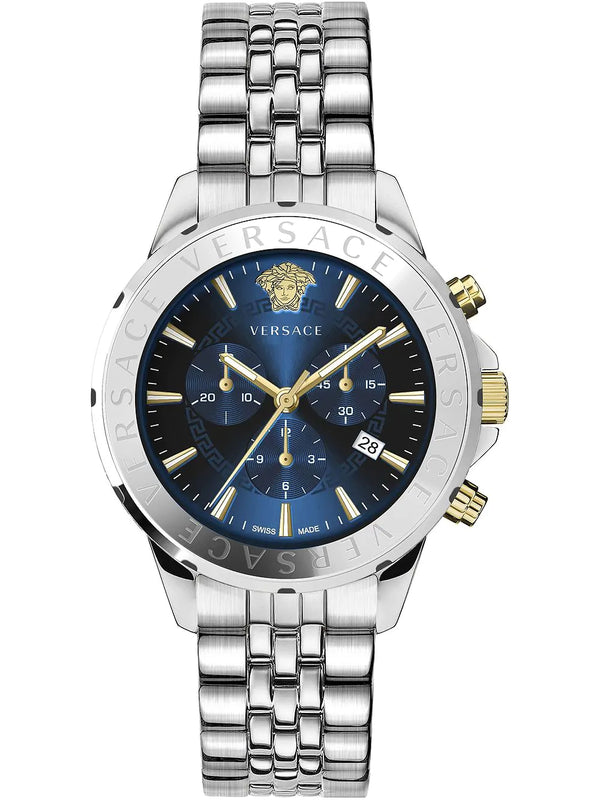Versace Chrono Signature Men's Watch Blue Dial Chronograph VEV601923