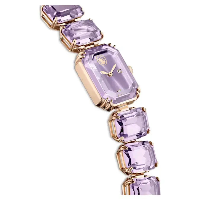 Swarovski Ladies Watch Purple Octagon Cut Crystals 5722364