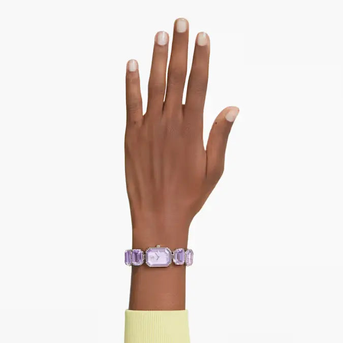 Swarovski Ladies Watch Purple Octagon Cut Crystals 5722364