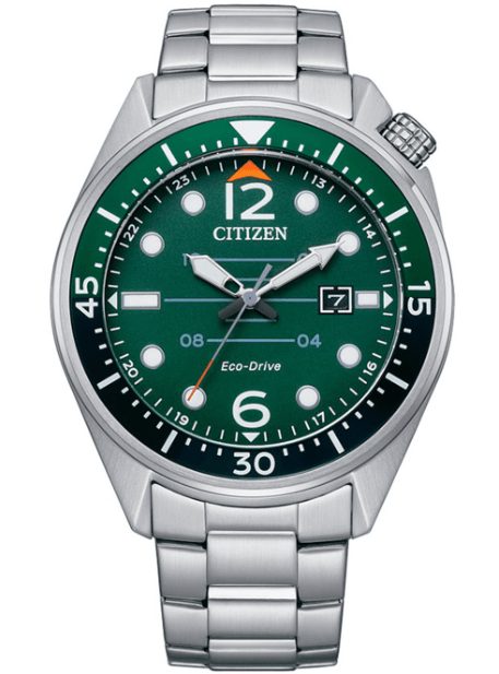 Citizen Eco-Drive Men's Green Dial Watch AW1715-86X - WatchStatus Ltd