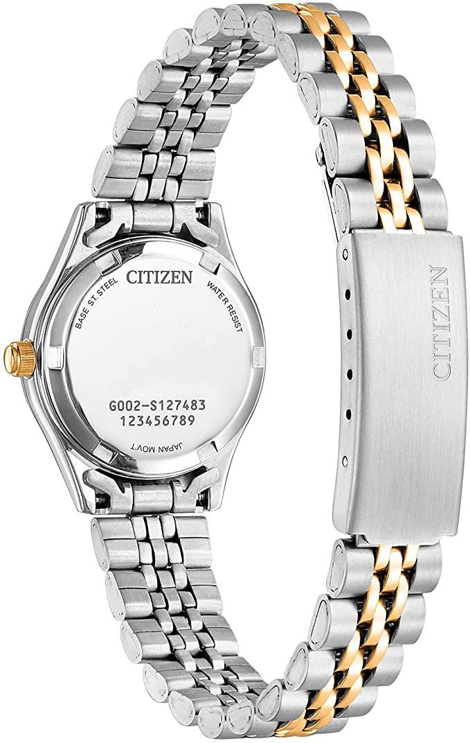 Citizen Ladies Watch Two-Tone Crystal Accent EQ0534-50D - WatchStatus Ltd