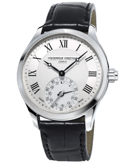Frederique Constant Horological Men's Black Leather Smart Watch FC-285MC5B6 - WatchStatus Ltd