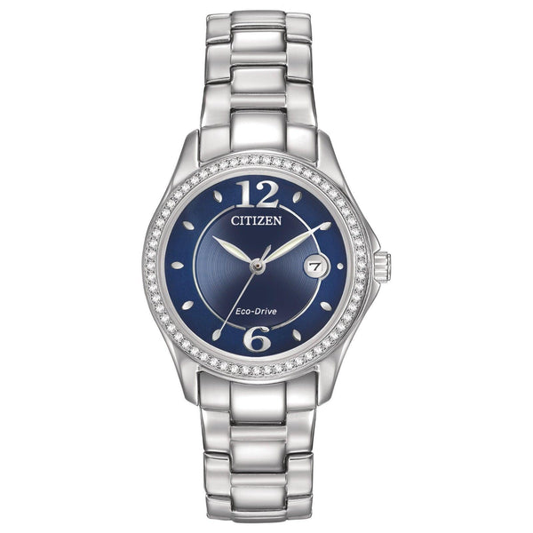 Citizen Eco-Drive Watch Ladies Blue Dial FE1140-86L - WatchStatus Ltd