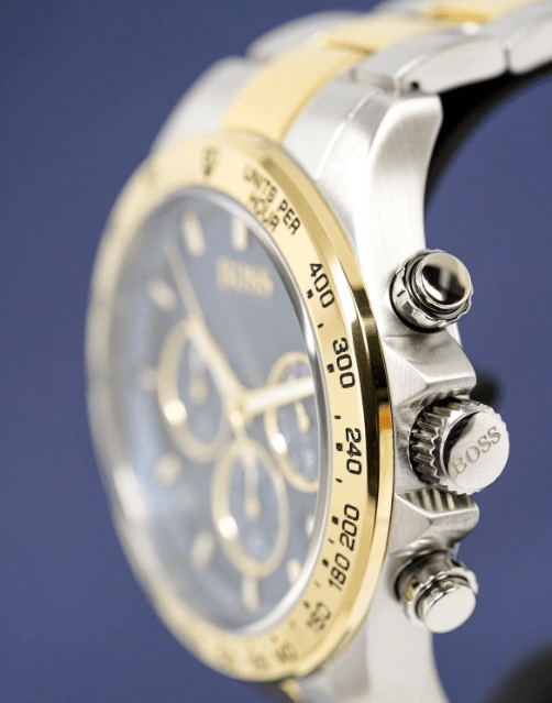 BOSS Hero Sport Lux Watch Men's Two Tone Chronograph HB1513767 - WatchStatus Ltd