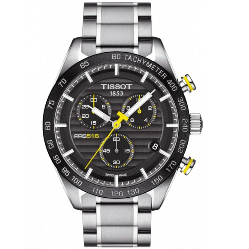 Tissot PRS 516 Men's Black Dial Chronograph Watch T1004171105100 - WatchStatus Ltd
