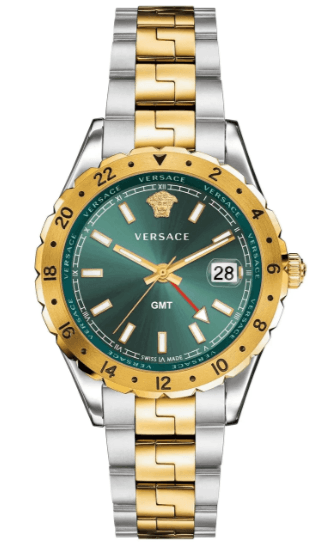 Versace Hellenyium GMT Men's Two-Tone Watch V11050015 - WatchStatus Ltd