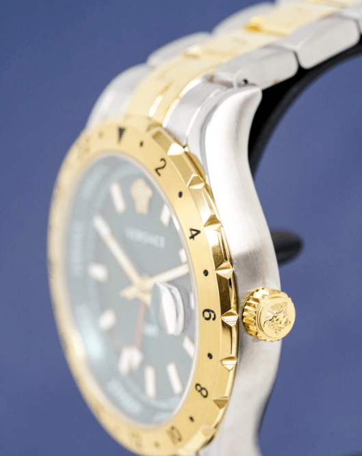 Versace Hellenyium GMT Men's Two-Tone Watch V11050015 - WatchStatus Ltd