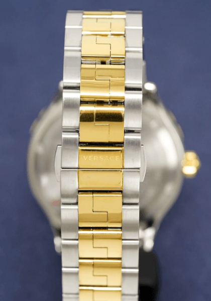 Versace Hellenyium GMT Men's Two-Tone Watch V11060017 - WatchStatus Ltd
