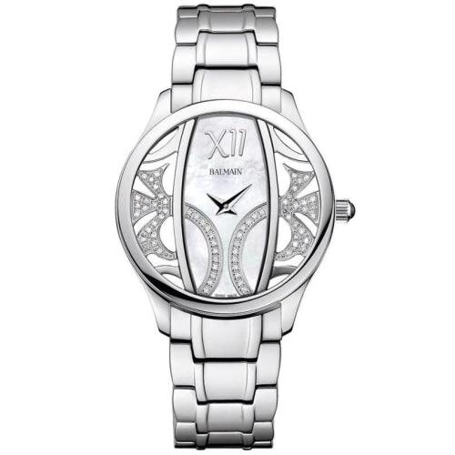 Balmain Balmazing Ladies Mother-of-Pearl Diamond Watch B14713382 - Watches