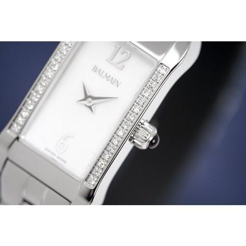 Balmain Ladies La Vela Rectangular Watch Steel B36753384 - Watches & Crystals