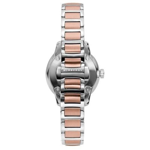 Burberry BU10117 Ladies The Classic Silver / Rose Gold 32mm Swiss Watch - Watches