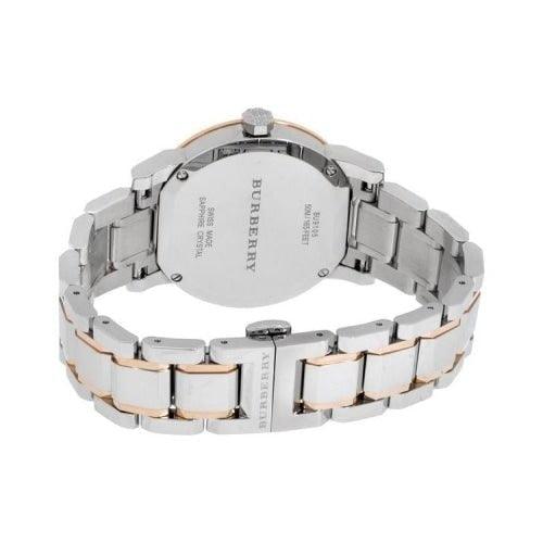 Burberry BU9105 Ladies The City Silver / Rose Gold 34mm Swiss Watch - Watches