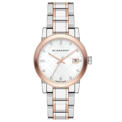 Burberry BU9127 Ladies The City Silver Crystal Swiss Watch - Watches