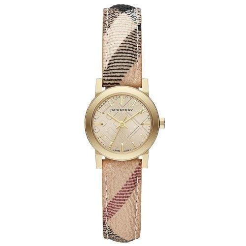 Burberry Ladies Watch The City Haymarket Check Rose Gold BU9219 - Watches & Crystals
