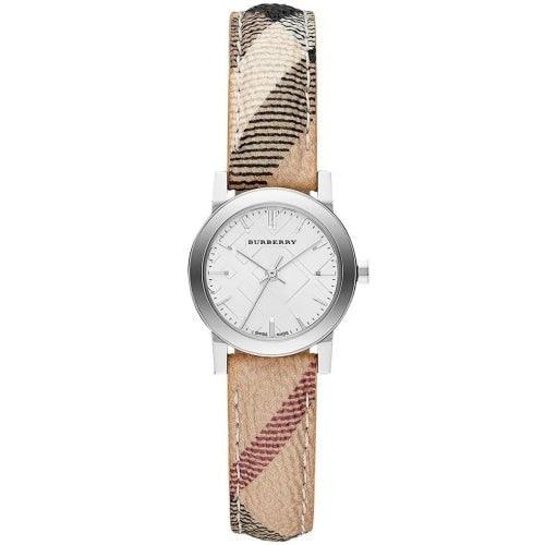 Burberry BU9222 Ladies The City Silver Haymarket Check 26mm Swiss Watch - Watches