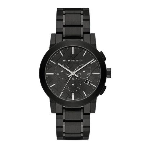 Burberry BU9354 Men’s The City Gunmetal Chronograph 42mm Swiss Watch - Watches