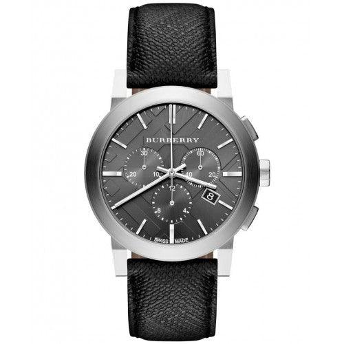 Burberry BU9359 Men’s The City Leather Chronograph 42mm Swiss Watch - Watches