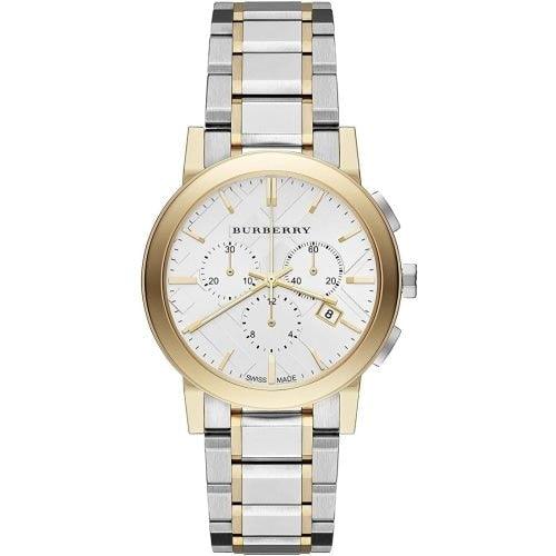 Burberry BU9751 Men’s The City Two Tone Chronograph 38mm Swiss Watch - Watches