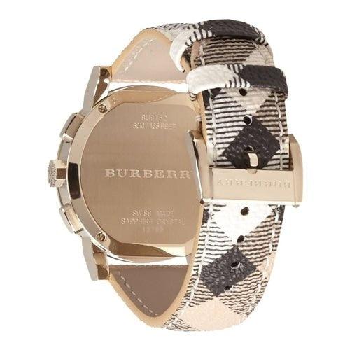 Burberry BU9752 Men’s The City Haymarket Leather 38mm Watch - Watches