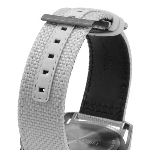 Calvin Klein Earth Men's White Fabric 44mm Watch - WatchStatus Ltd