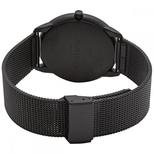 Calvin Klein K3M5T451 Men's Minimal All Black Slim Quartz Swiss Watch - WatchStatus Ltd