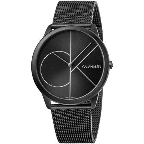 Calvin Klein K3M5T451 Men's Minimal All Black Slim Quartz Swiss Watch - WatchStatus Ltd