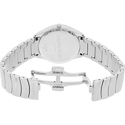 Calvin Klein K4D22146 Ladies Classic Silver Sun-ray Dress Swiss Watch - WatchStatus Ltd