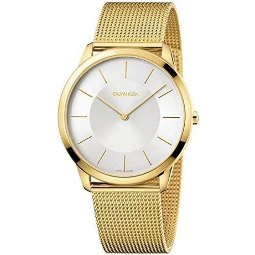 Calvin Klein Minimal Men's Gold / Silver Mesh Watch K3M2T526 - WatchStatus Ltd