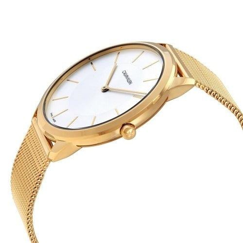 Calvin Klein Minimal Men's Gold / Silver Mesh Watch K3M2T526 - WatchStatus Ltd
