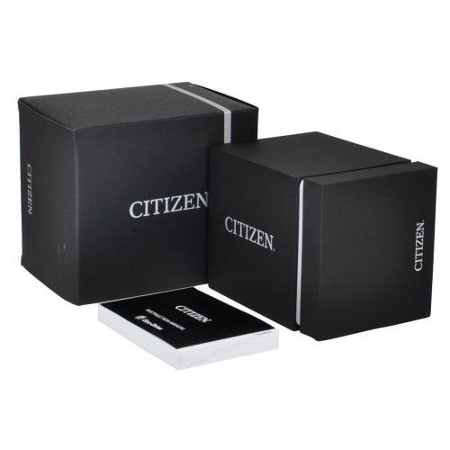 Citizen BM7460-11E Men's Classic Silver/Black Eco-Drive Solar Leather Watch - WatchStatus Ltd
