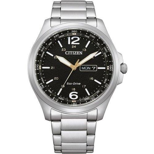 Citizen Eco-Drive Men's Black Dial Watch AW0110-82E - WatchStatus Ltd