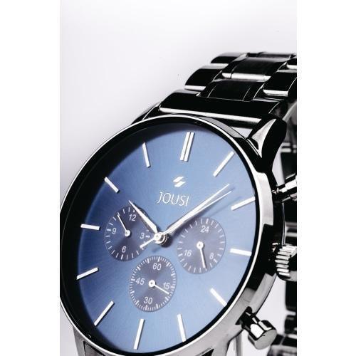 Eminence Mens Blue Dial Chronograph Stainless Steel Watch - WatchStatus Ltd