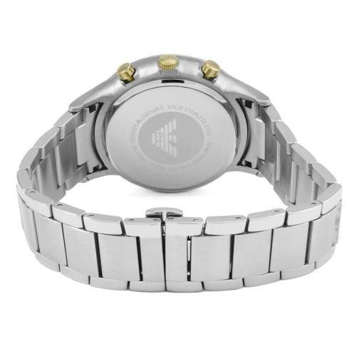 Emporio Armani AR11047 Men's Renato Silver Chronograph Watch - WatchStatus Ltd