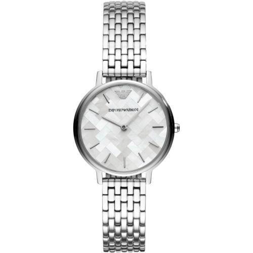 Emporio Armani AR11112 Ladies Kappa T-bar Mother Of Pearl Tile Watch - WatchStatus Ltd