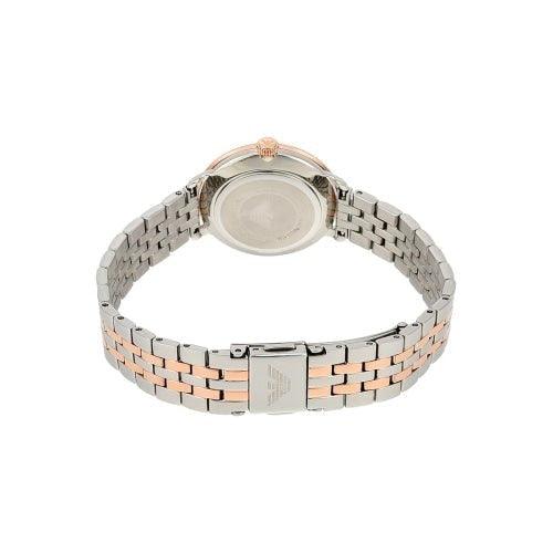 Emporio Armani AR11157 Ladies Two-Tone & Mother of Pearl Dial Watch - WatchStatus Ltd