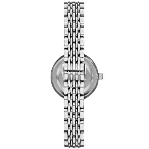 Emporio Armani AR11204 Ladies Gianni T-bar Mother-of-Pearl Polished Stainless Steel Crystal Watch - WatchStatus Ltd