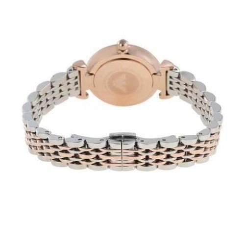 Emporio Armani AR11223 Ladies Gianni Silver/Rose Gold Stainless Watch - WatchStatus Ltd