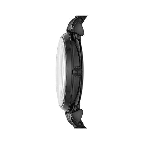 Emporio Armani AR11245 Ladies Gianni T-bar Black Stainless Crystal Watch - WatchStatus Ltd