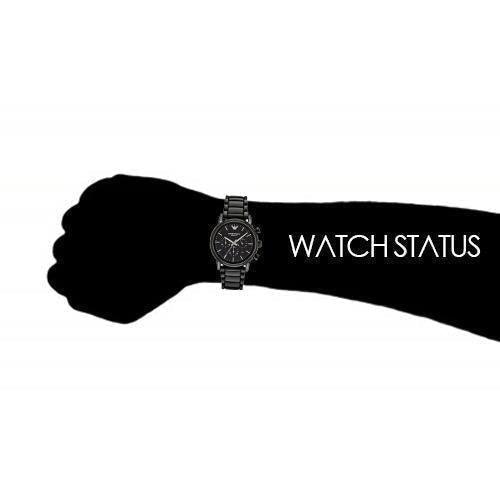Emporio Armani AR1507 Men's Luigi Ceramica Black Chronograph Watch - WatchStatus Ltd