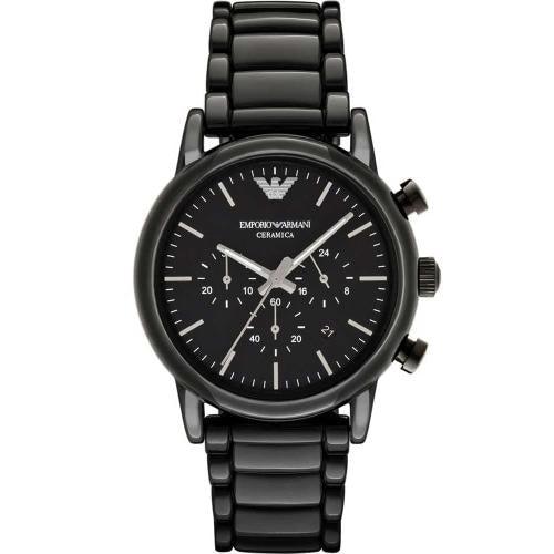 Emporio Armani AR1507 Men's Luigi Ceramica Black Chronograph Watch - WatchStatus Ltd