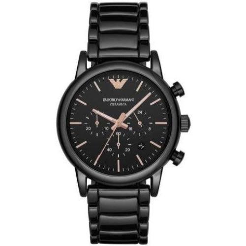 Emporio Armani AR1509 Men's Luigi Ceramica Black Chronograph Watch - WatchStatus Ltd