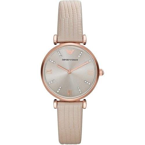 Emporio Armani AR1681 Ladies Leather Watch - WatchStatus Ltd