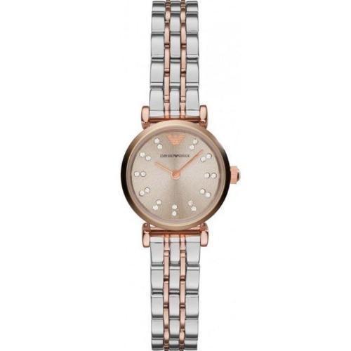 Emporio Armani AR1841 Ladies Mini Gianni Two-tone Watch - WatchStatus Ltd