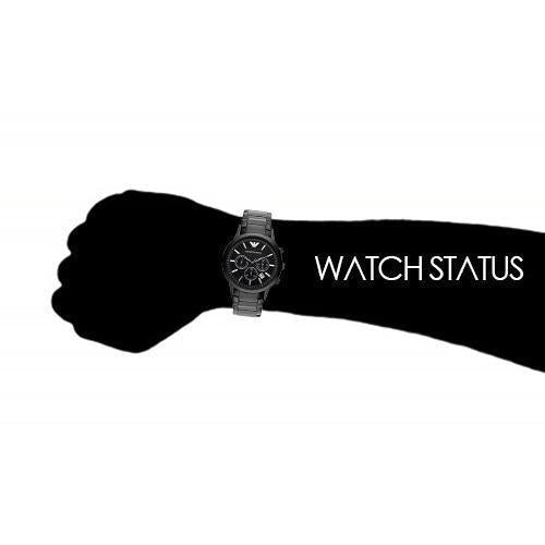 Emporio Armani AR2454 Mens Renato All Black Chronograph Watch - WATCHES