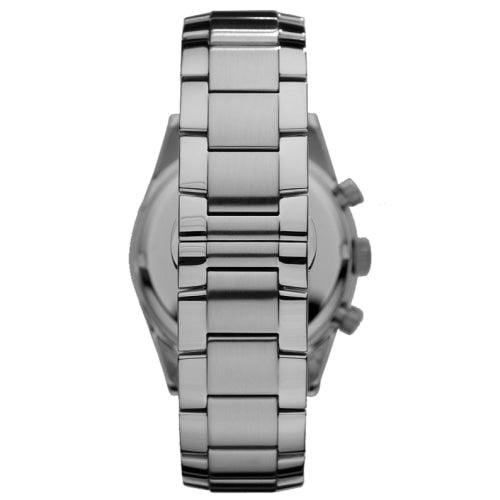 Emporio Armani AR5980 Men's Sportivo Silver/Black Stainless Chronograph Watch - WatchStatus Ltd